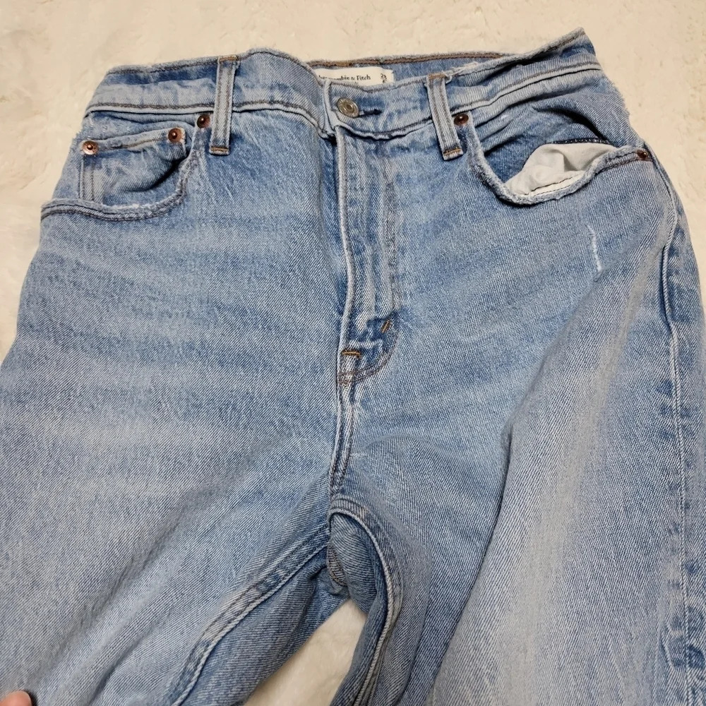 Abercrombie and Fitch the 90s straight ultra high rise jeans size 28 6 S - Picture 6 of 9